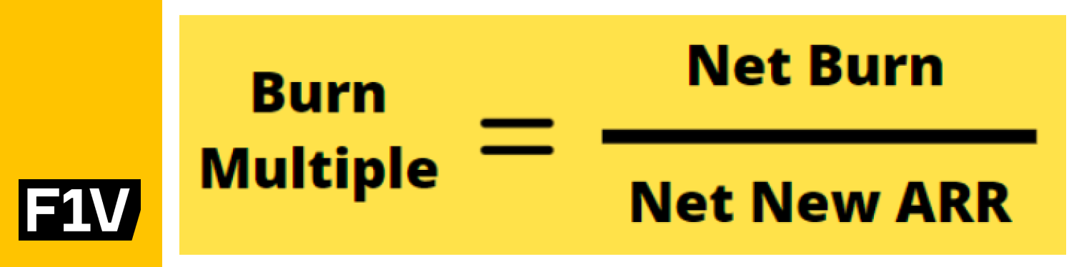 Using the Burn Multiple formula one can say how much capital a startup burns and how much capital it has to raise for one dollar of Net New ARR.